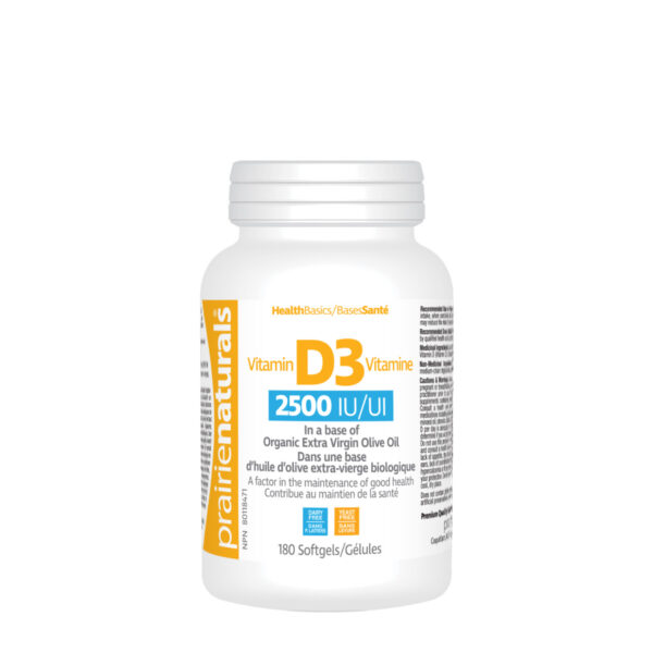 Prairie Naturals Vitamin d3 cholecalciferol 2,500iu softgel, 550 Count